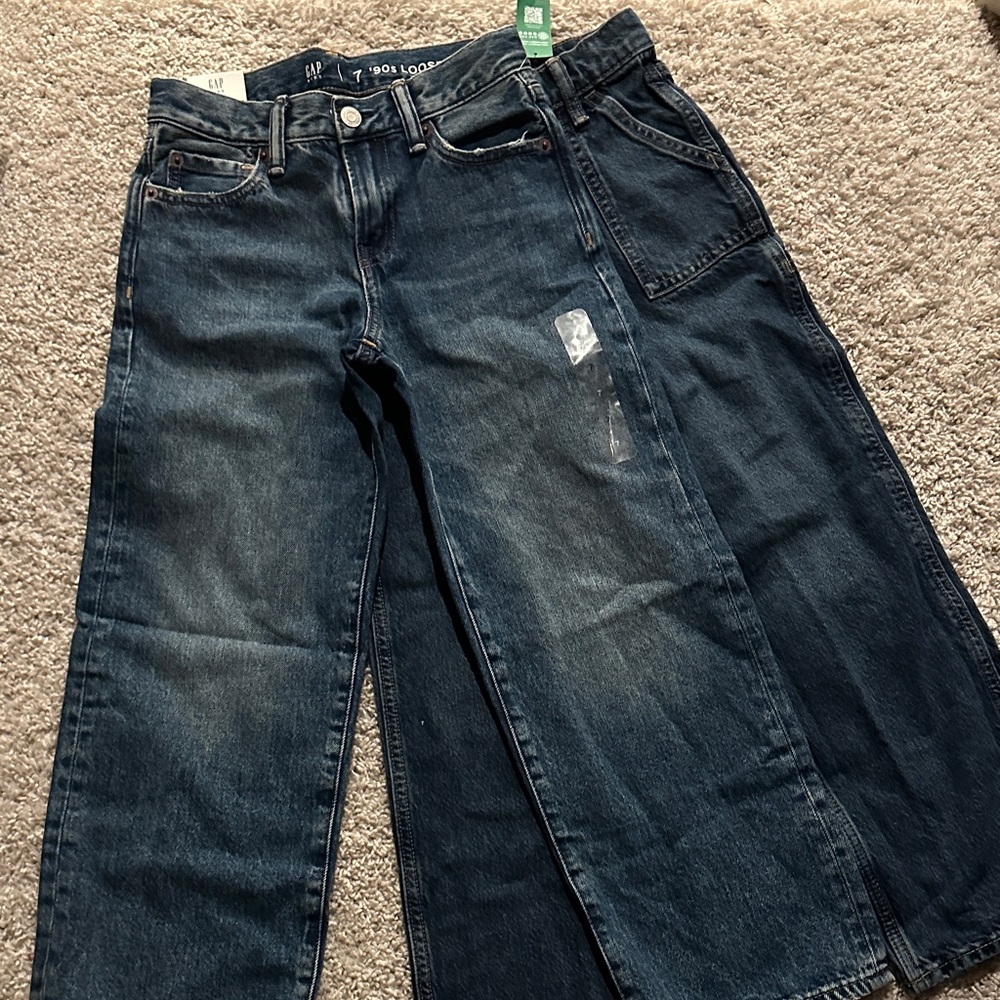 2 pairs gap denim size 7